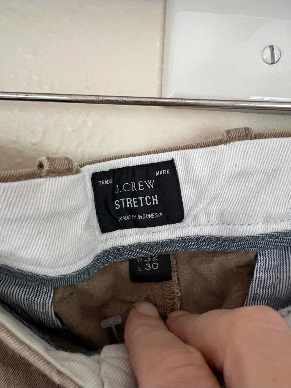 J Crew Men's Casual Chino Pants in Taupe